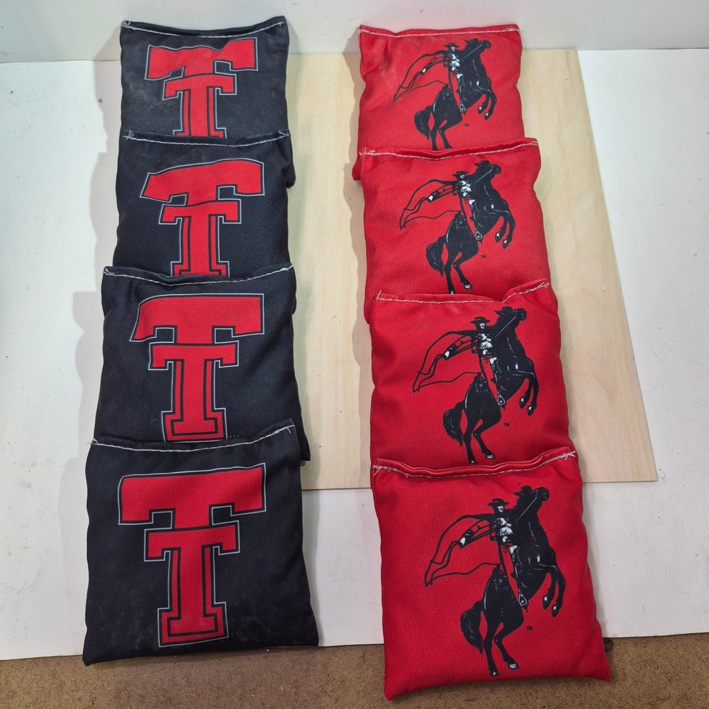 Texas Tech Red Raiders Victory Tailgate Cornhole Bean Bags 8 with carry‎ bag